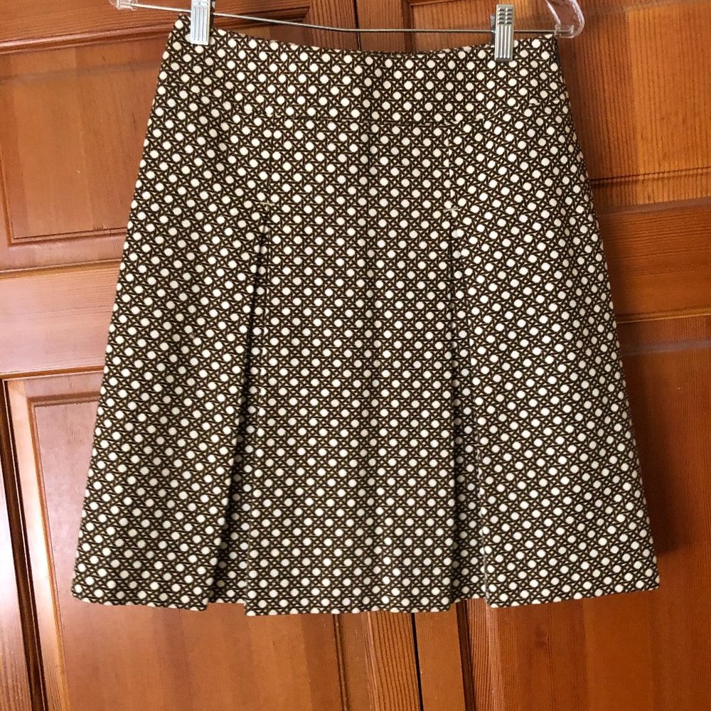 Brown and White Talbots Skirt